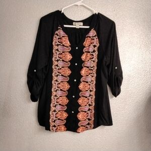Unity World Wear Button Down Blouse. Size XL